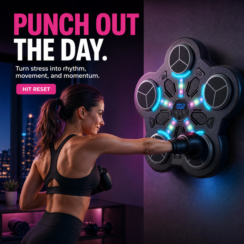 Musical boxing trainer for training and fitness
