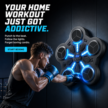 Musical boxing trainer for training and fitness