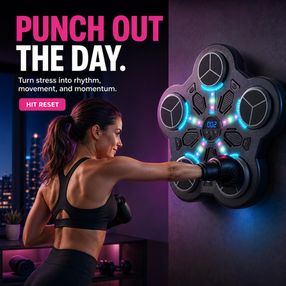 Musical boxing trainer for training and fitness